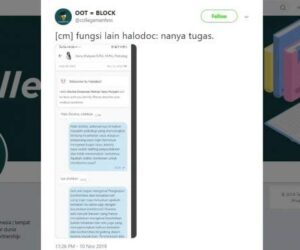 Tangkapan layar chat warganet menggunakan Halodoc