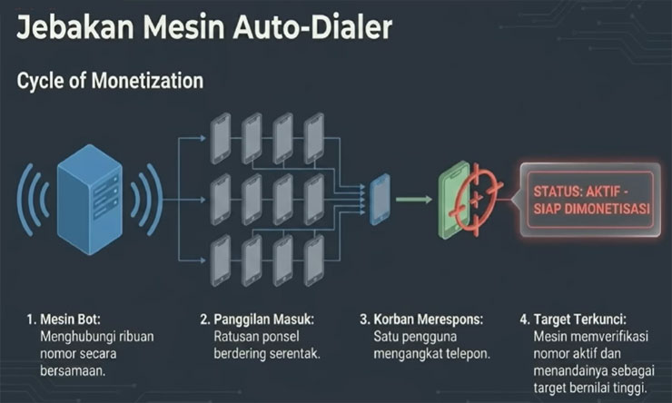 Cara Kerja Pelaku Spam Call