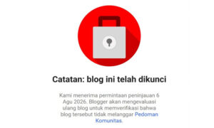 Blogger Dinonaktifkan